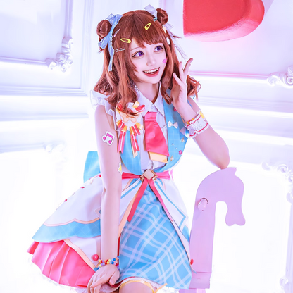 バンドリ! 戸山香澄 コスプレ ワンピース ゲーム 実行委員長のお仕事