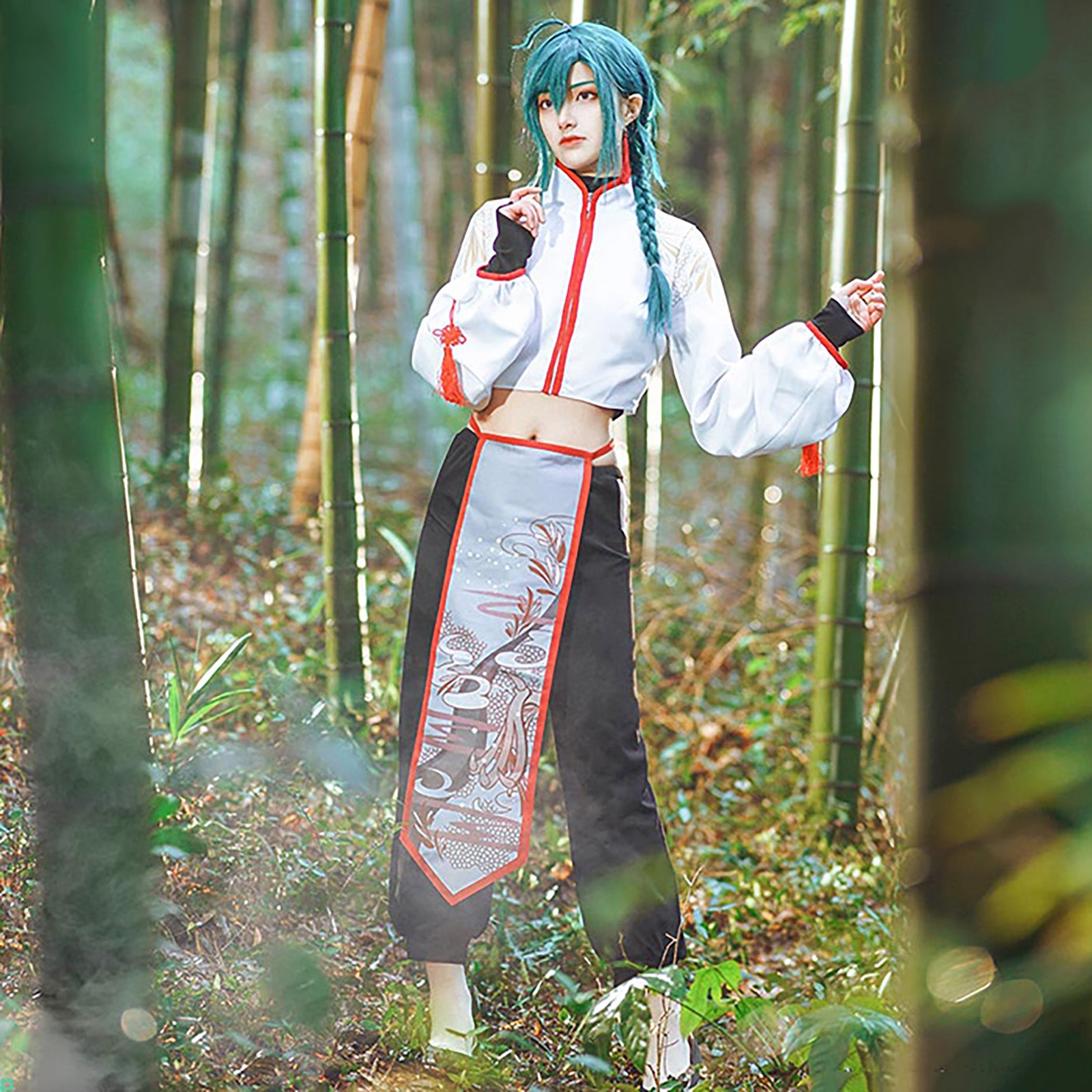 にじさんじ 緑仙 コスプレ ハロウィン VTuber 仙河緑 チャイナ服