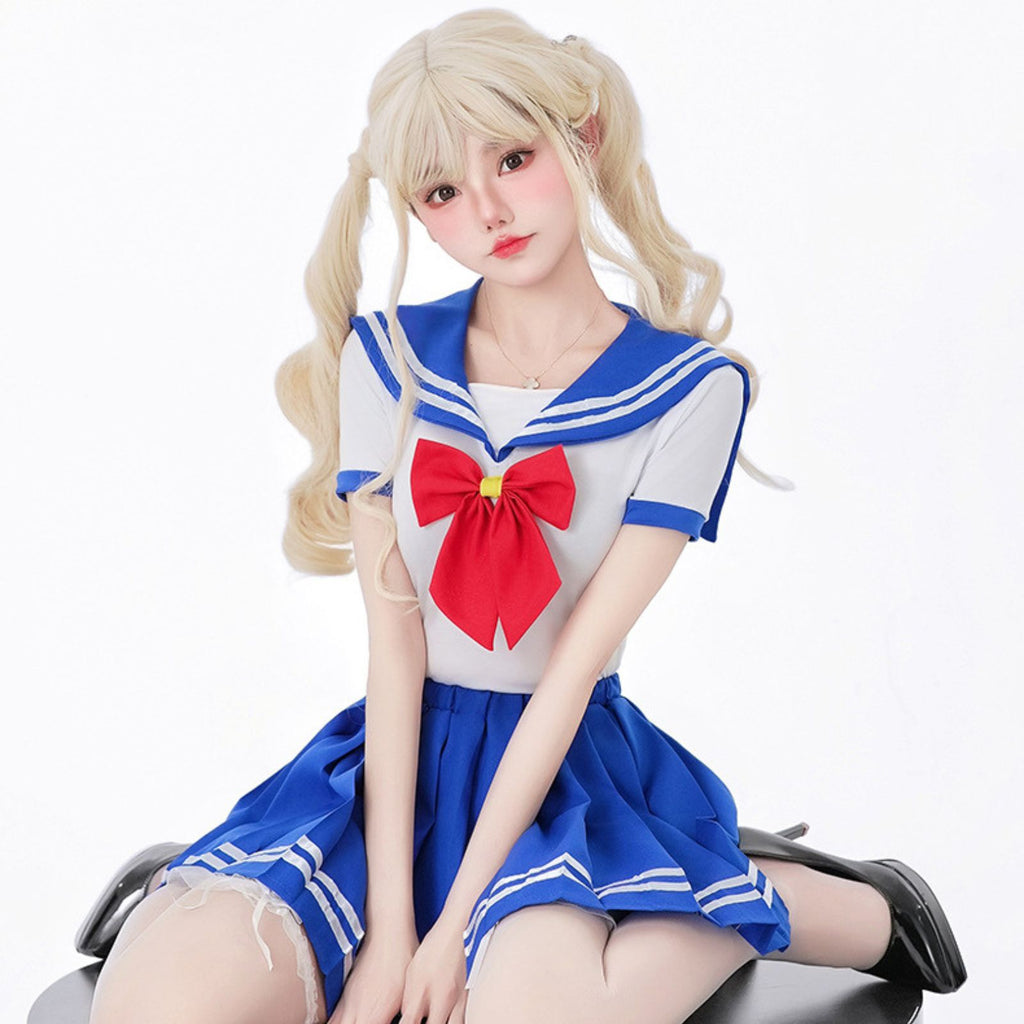 セーラー服 コスプレ 衣装 レディース 制服風 王道スタイル　セーラームーン　ハロウィン　仮装