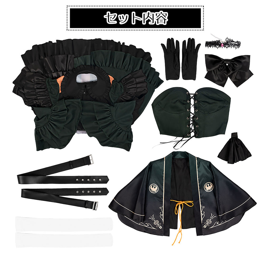 ホロライブ 儒烏風亭らでん コスプレ ハロウィン VTuber 和風