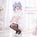 初音ミク ナース コスプレ衣装 ハロウィンコスチューム ウィッグ付き