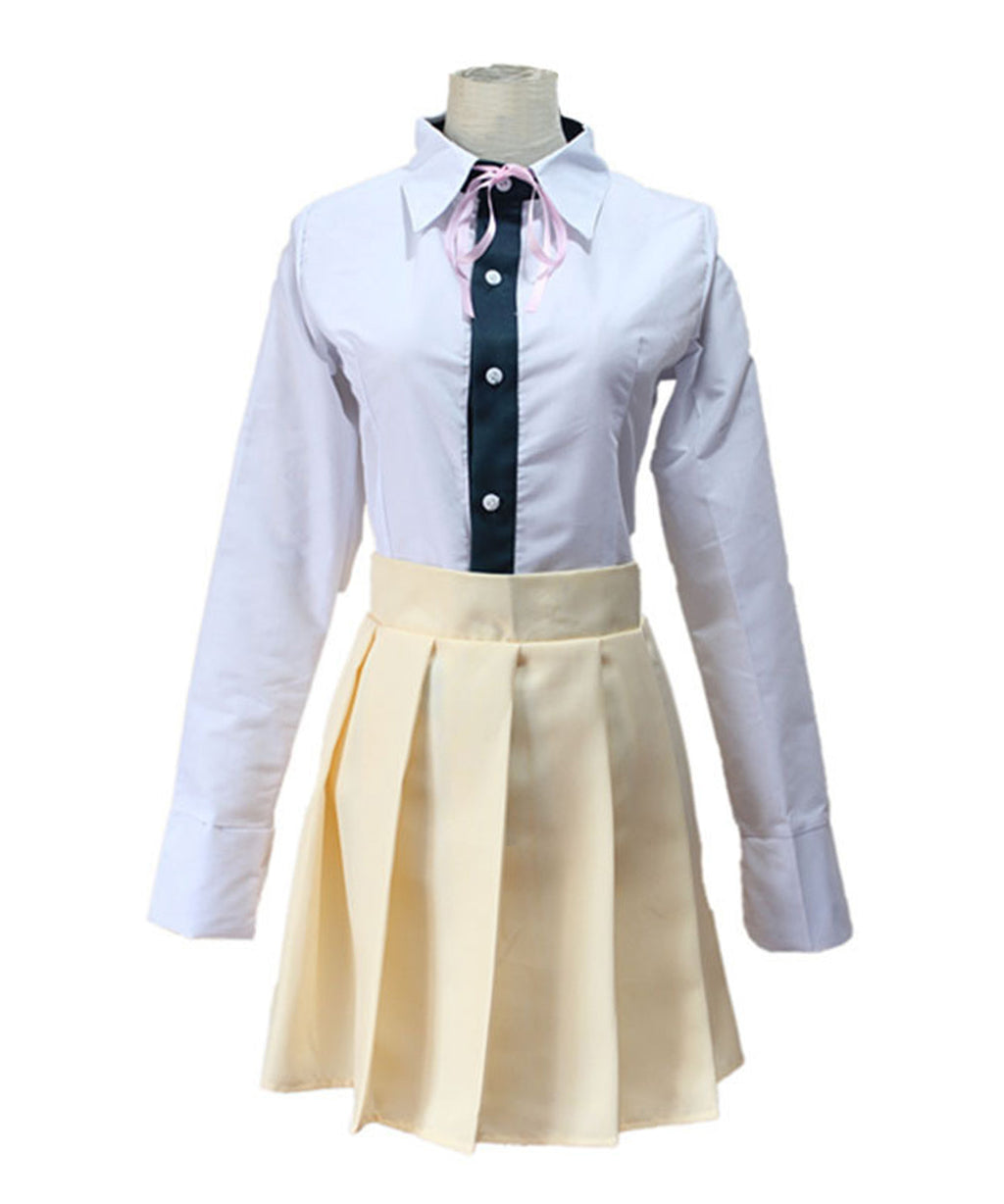 ウィッグ付き スーパーダンガンロンパ 七海千秋 風 制服 コスプレ 衣装　コスチューム　レディース