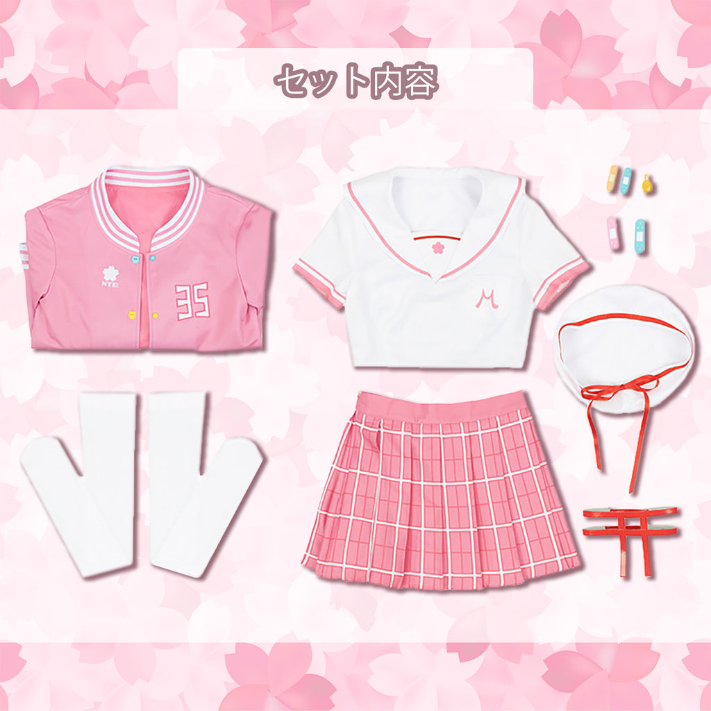 さくらみこ コスプレ セット内容 トップス スカート ジャケット 帽子 9点