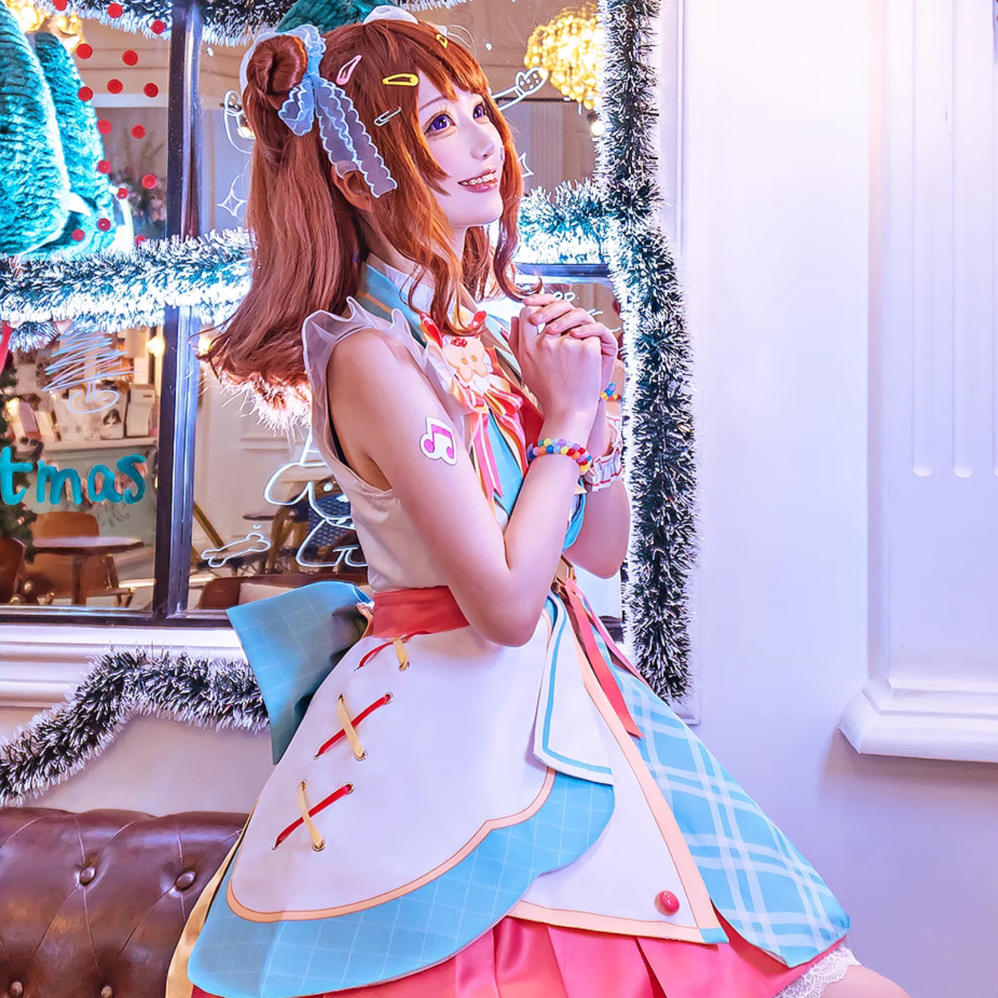 バンドリ! 戸山香澄 コスプレ ワンピース ゲーム 実行委員長のお仕事