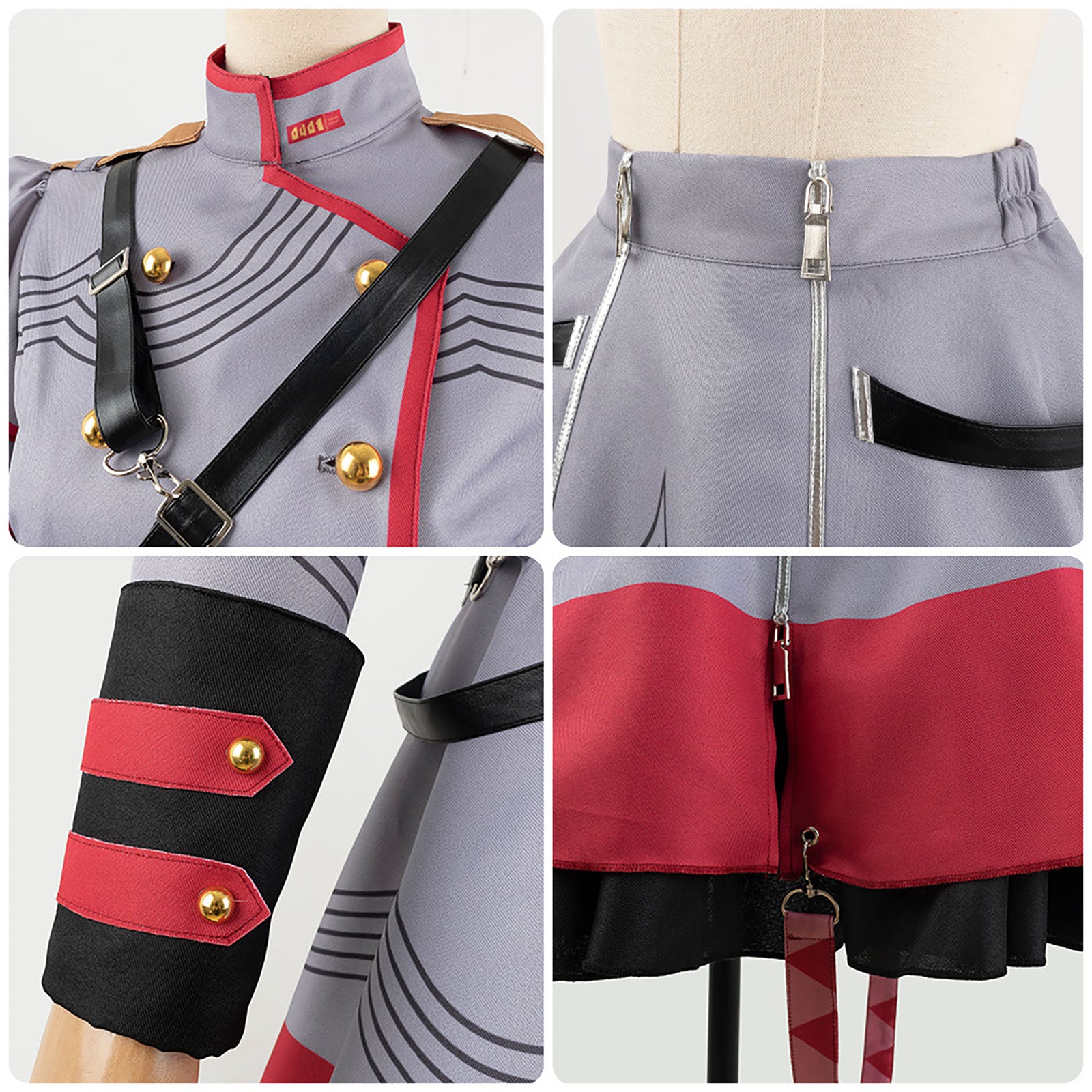 重音テト コスチューム ワンピース 制服　軍服　詳細