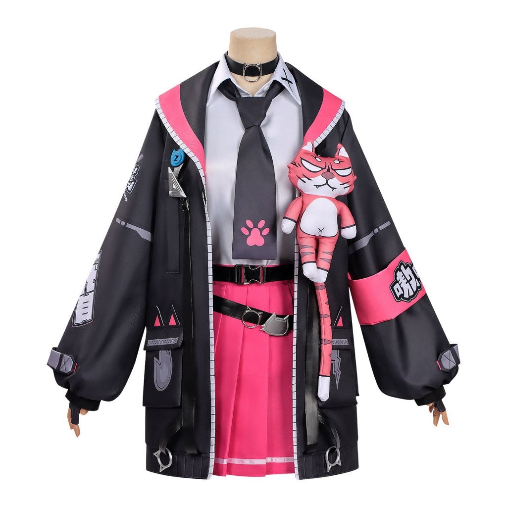 NTE ナナリ コスプレ 衣装 ウィッグ付き フルセット｜ネバエバ ゲームキャラクター 猫 ハロウィン イベント レディース Mサイズ