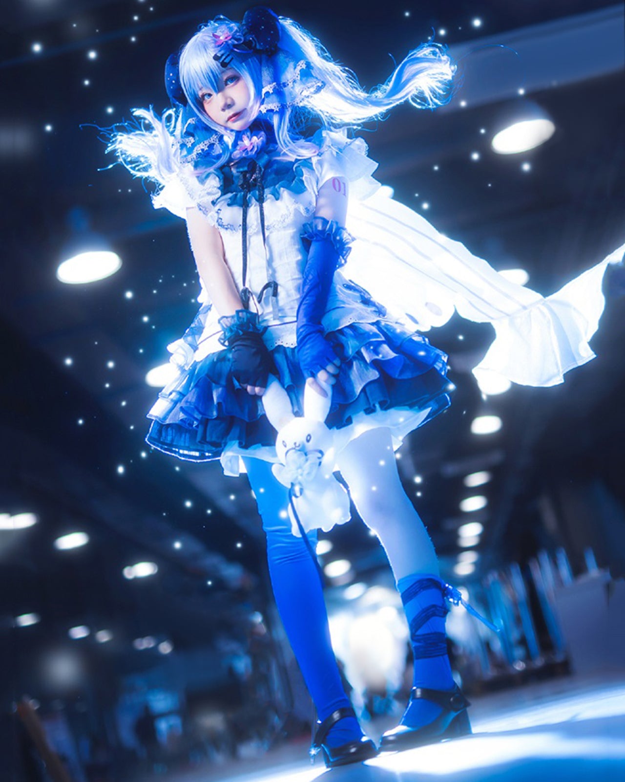 初音ミク コスプレ 紫ワンピース ボーカロイド衣装