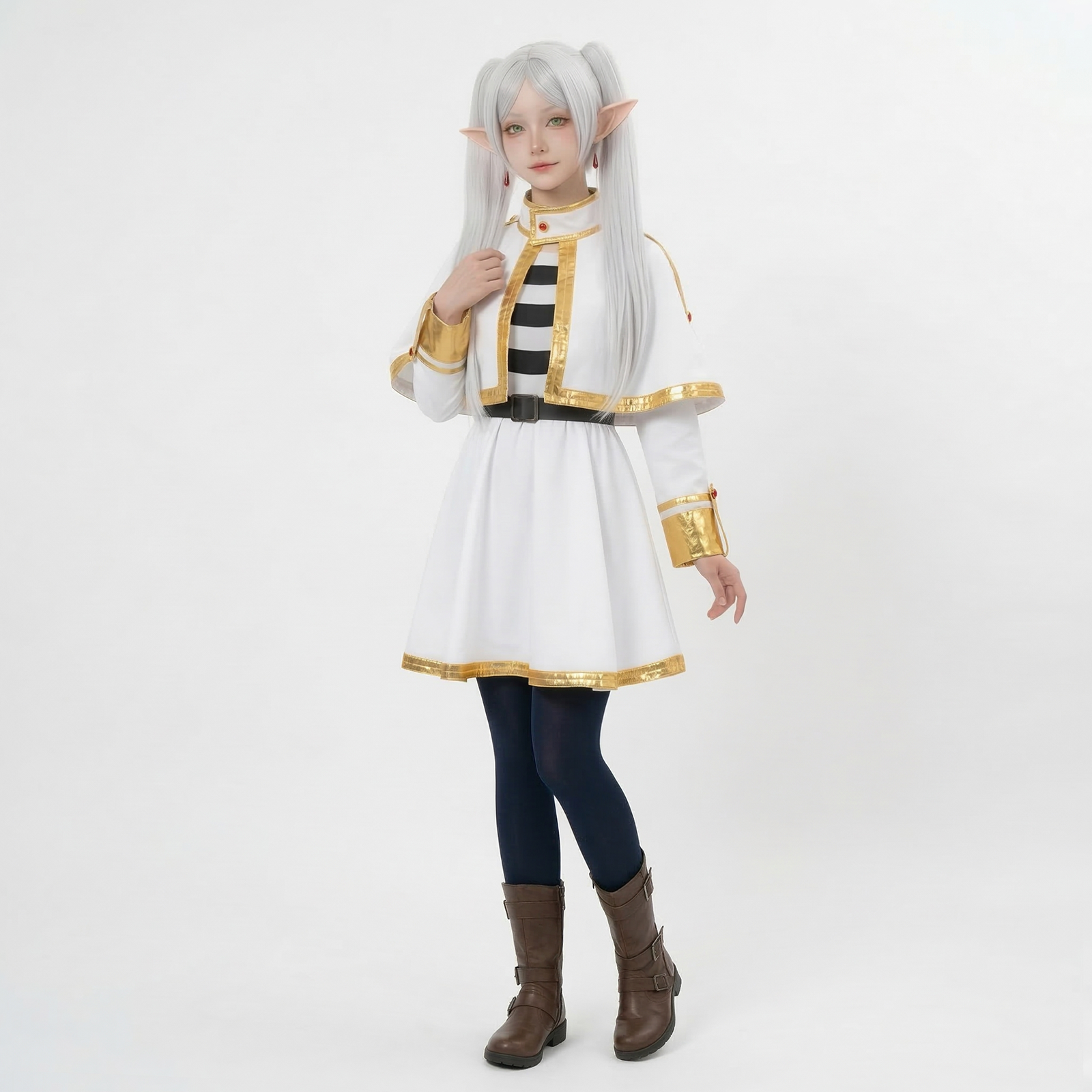 葬送のフリーレン フリーレン コスプレ衣装 ウィッグ付き エルフ