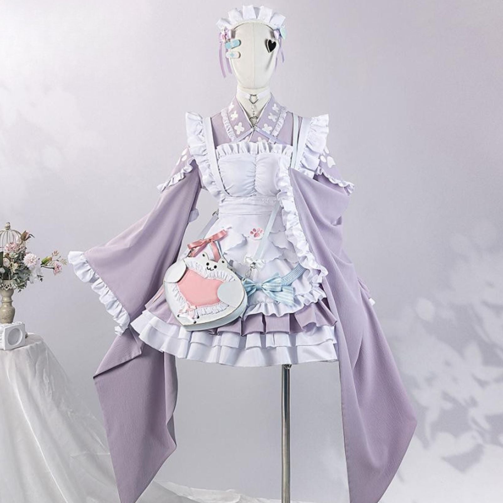 結城さくな コスプレ VTuber 和風メイド衣装 詳細
