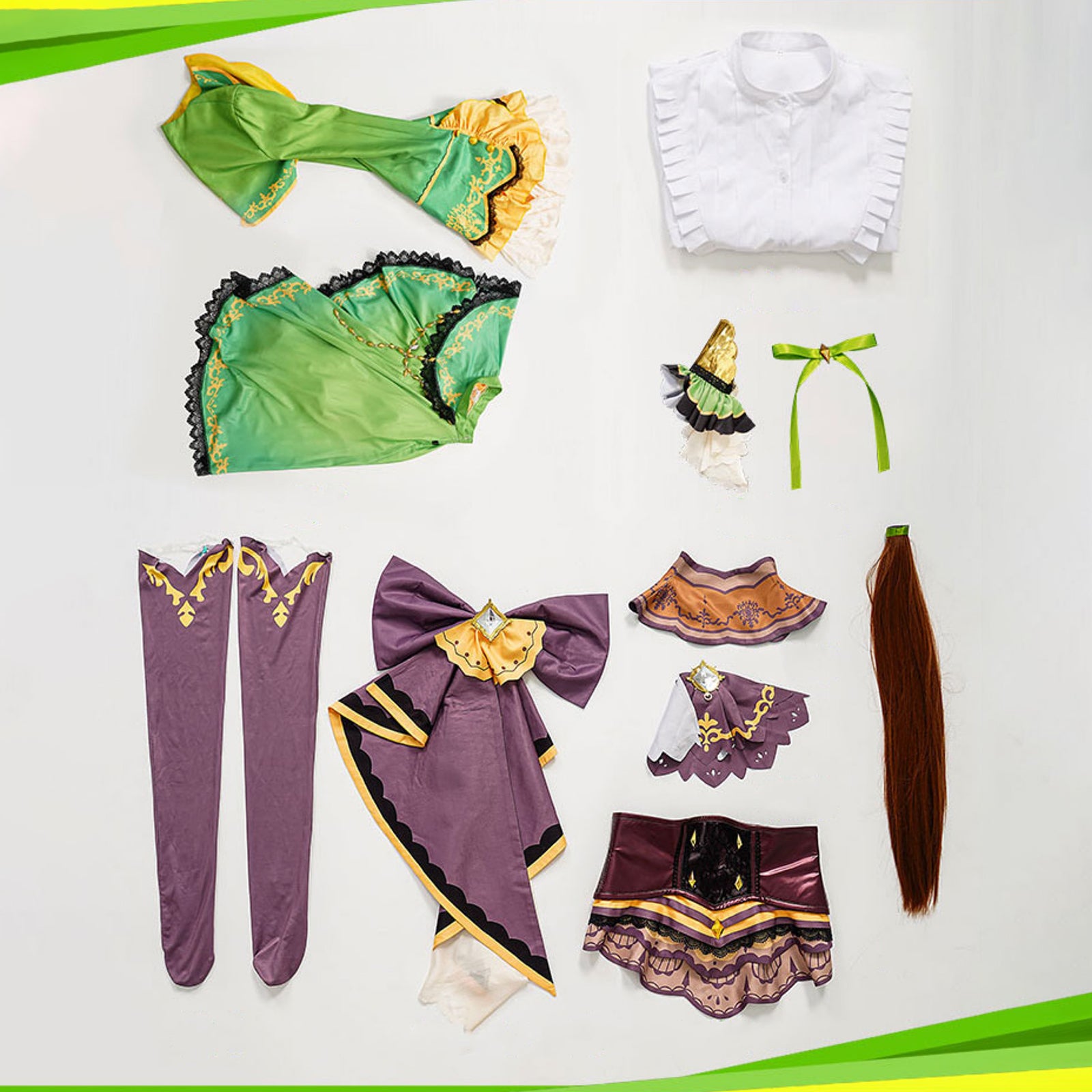 ウマ娘 サトノダイヤモンド コスプレ 衣装 グリーン ドレス