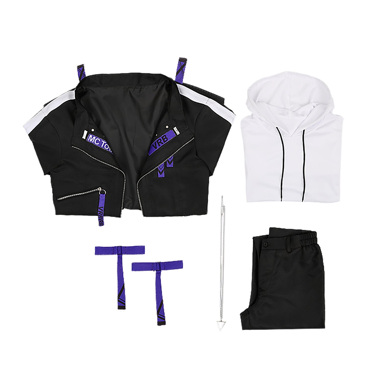 にじさんじ 剣持刀也 コスプレ 衣装 トップス ズボン ジャケット 手首リング ネックレス