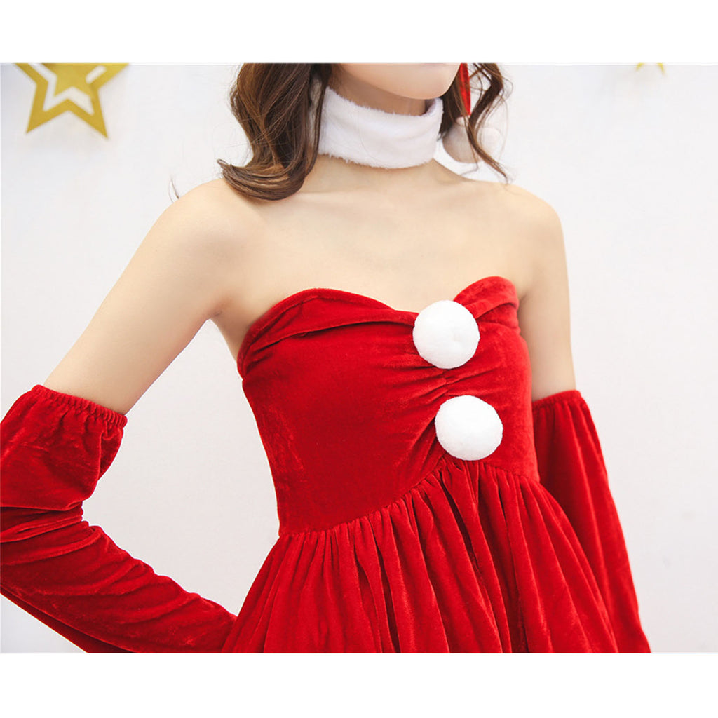 ベアトップ詳細　ディティール胸元