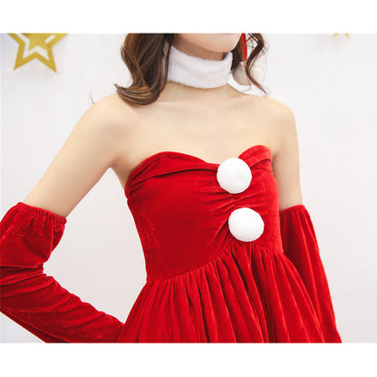 ベアトップ詳細　ディティール胸元