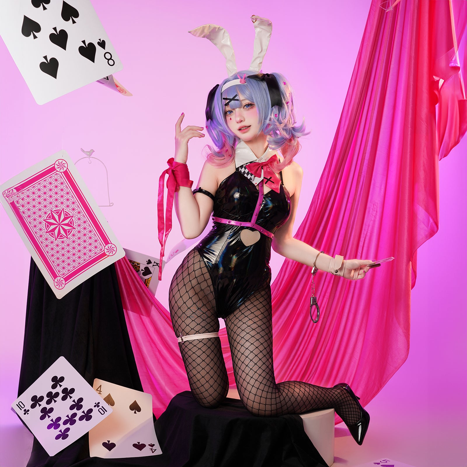 初音ミク バニーガール コスプレ衣装 ウィッグ付き　大人用