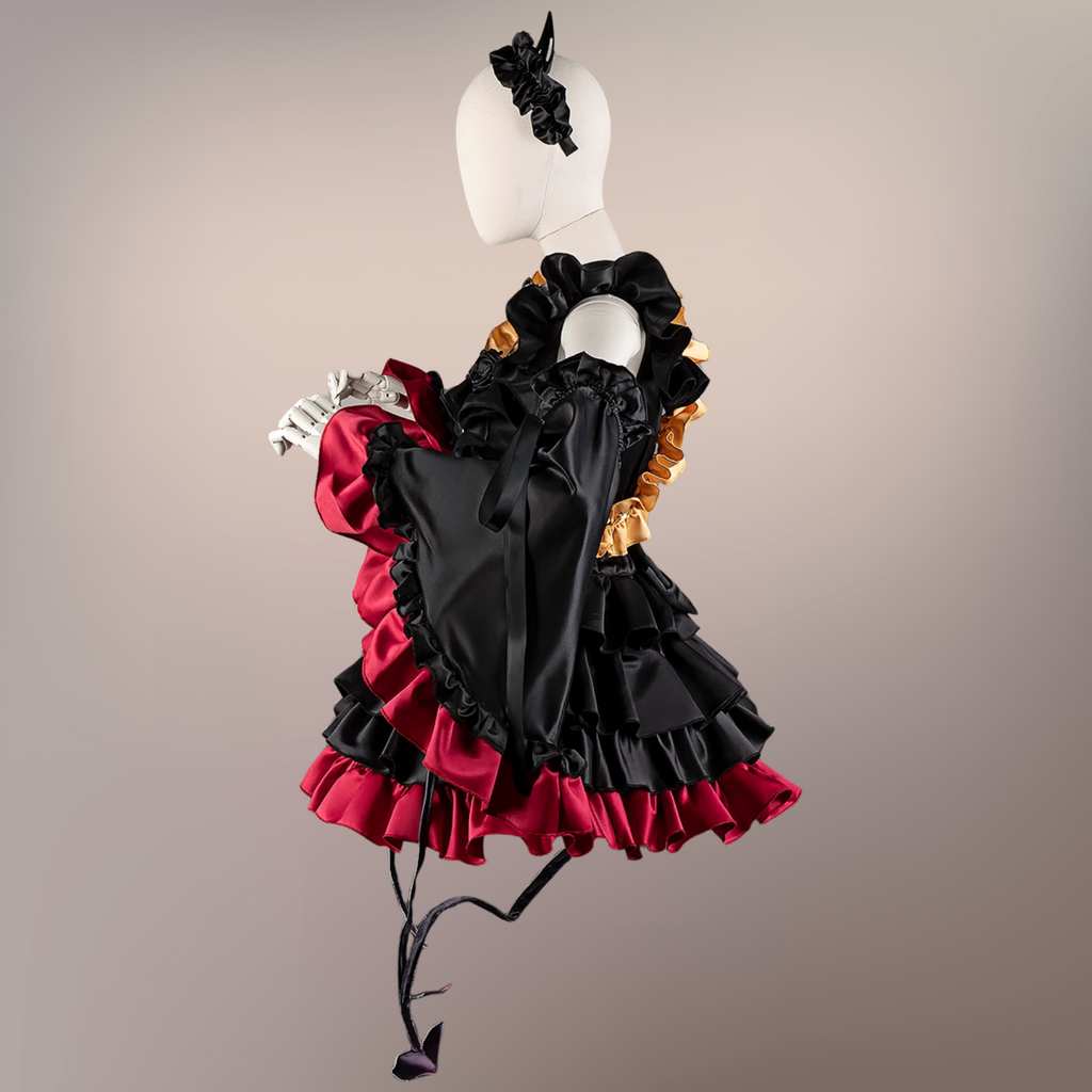 重音テト コスチューム ワンピース アームカバー カチューシャ しっぽ付き