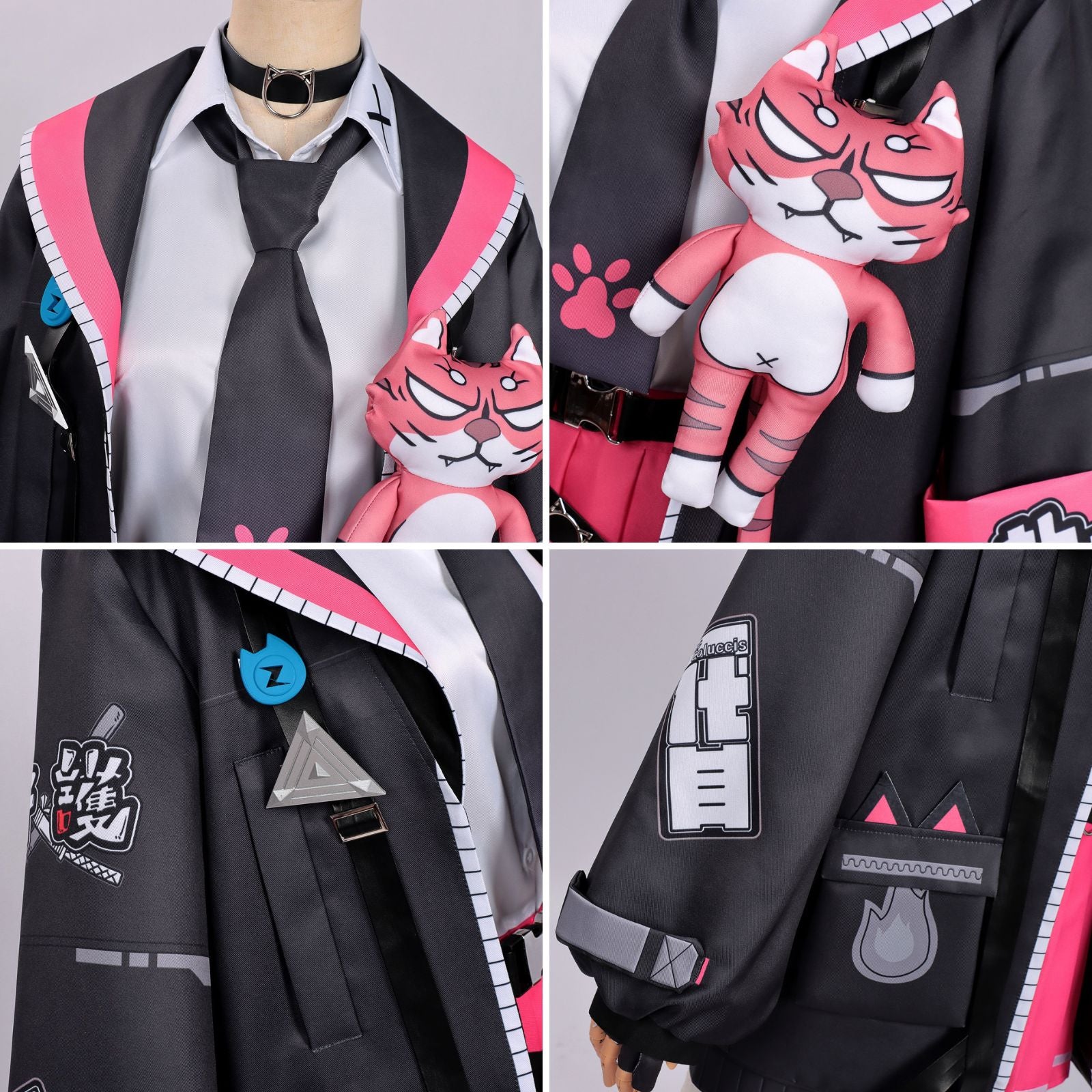 NTE ナナリ コスプレ 衣装 ウィッグ付き フルセット｜ネバエバ ゲームキャラクター 猫 ハロウィン イベント レディース Mサイズ