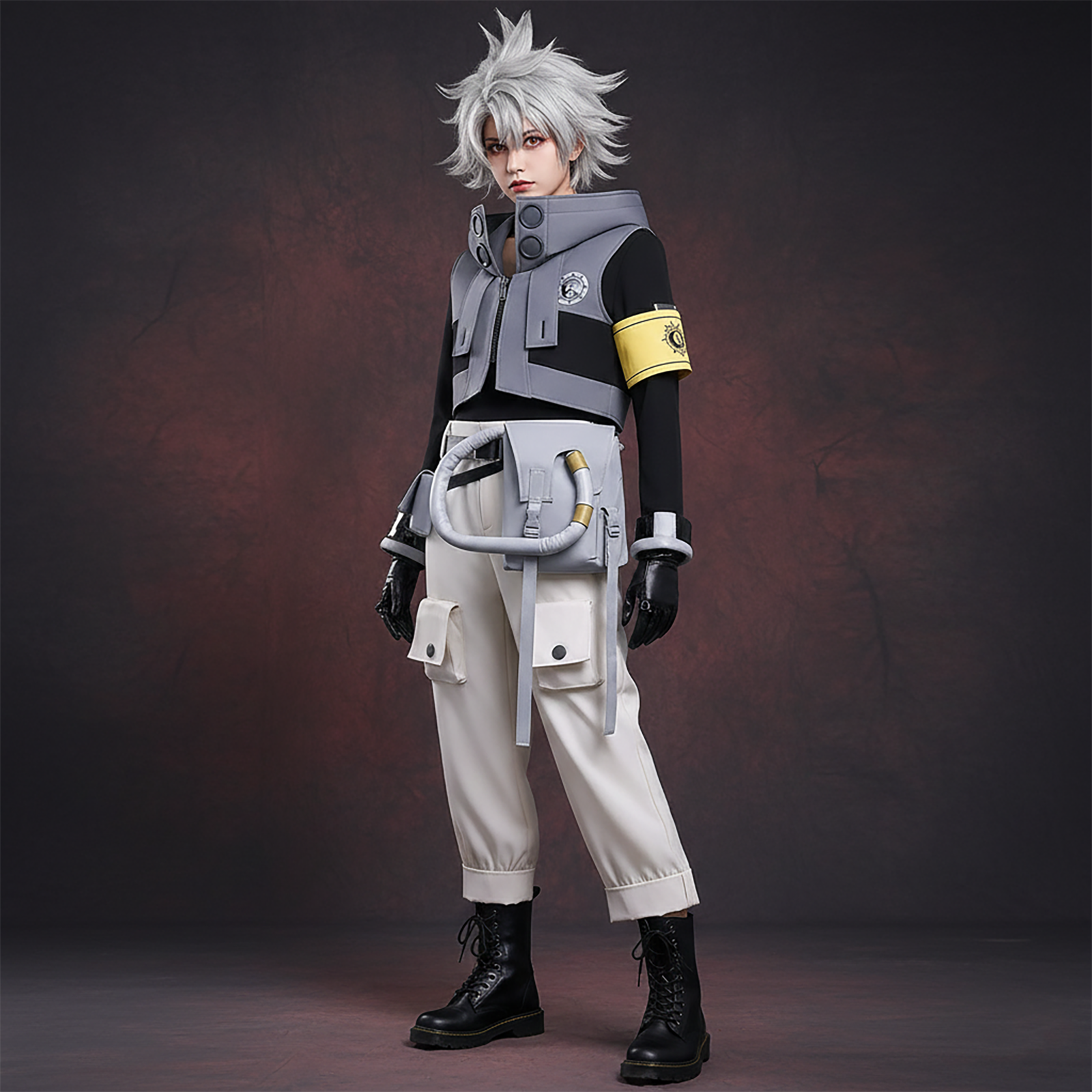 ガチアクタ ルド コスプレ衣装 ウィッグ付き 戦闘服 コスチューム