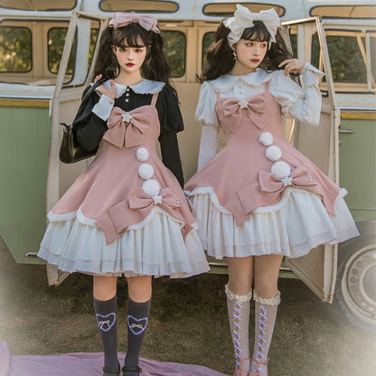  ブラウス付き ロリータ 甘ロリ ワンピース ジャンスカ パワショル