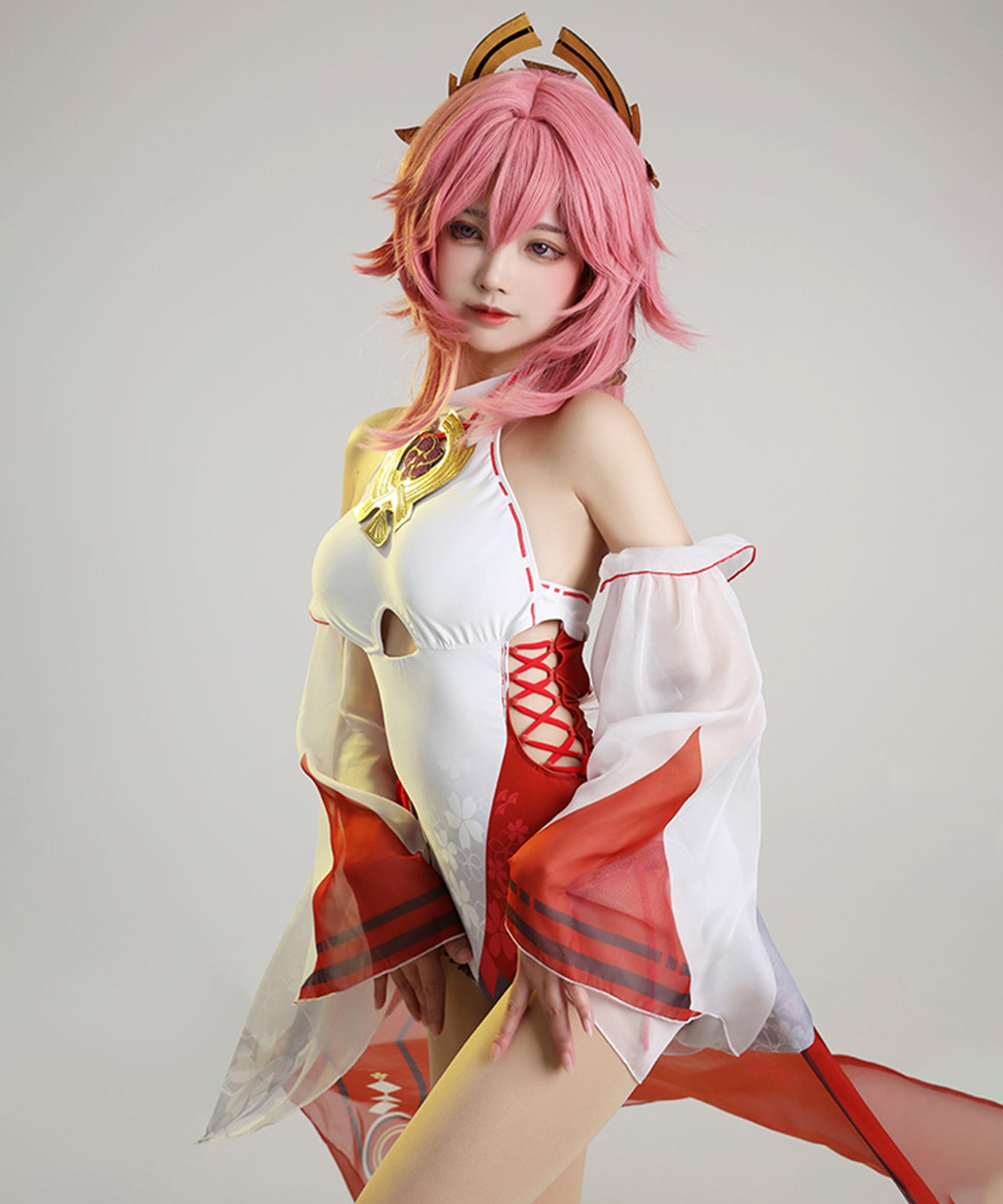 原神 八重神子 水着 コスプレ  衣装 Genshin 璃月七星 夏