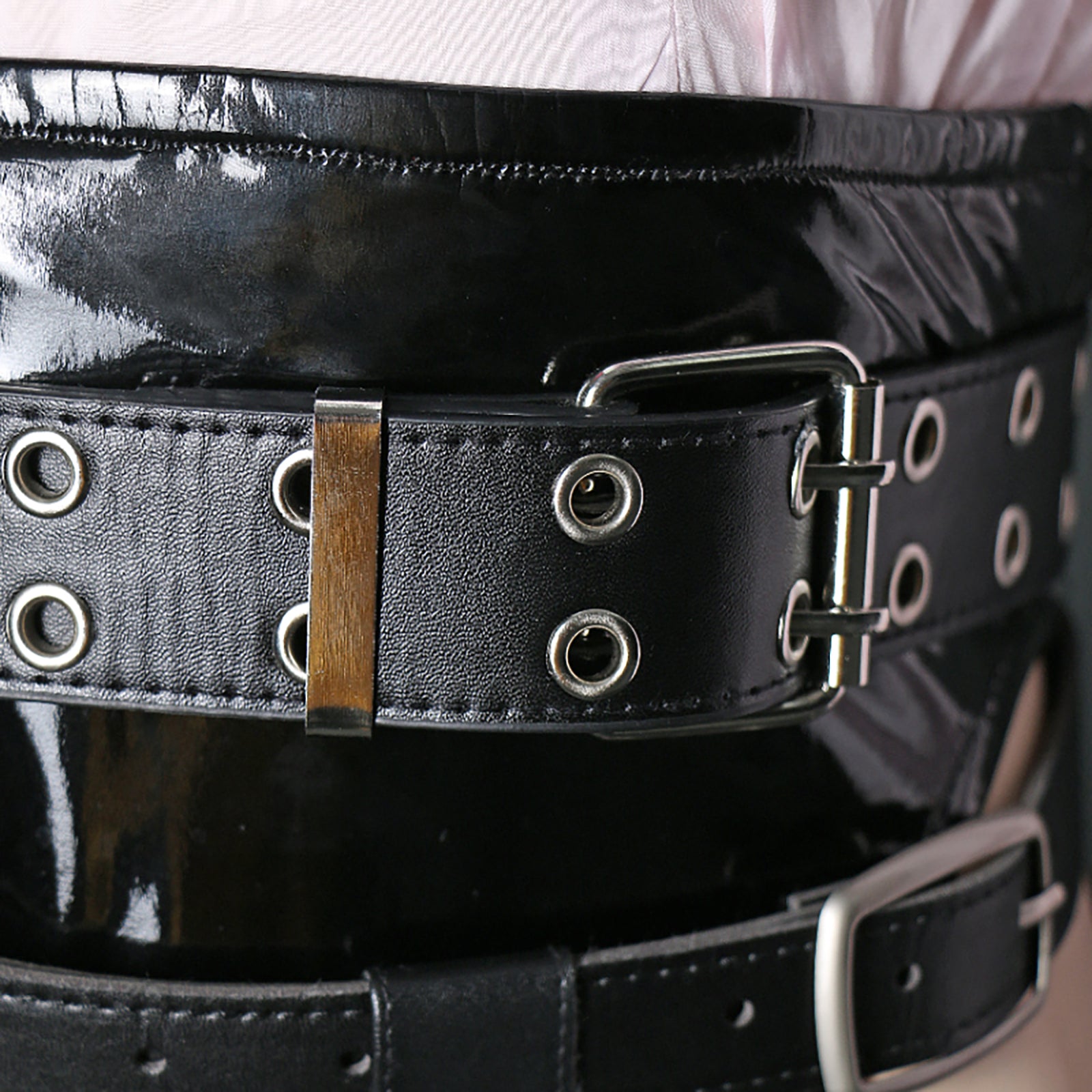 ユニ コスプレ衣装 ディテール ハーネス チョーカー 手錠 ムチ ネームプレート