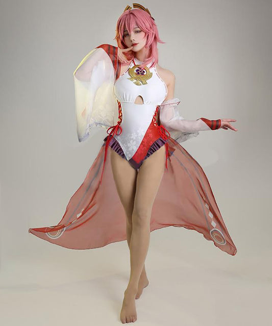 原神 八重神子 水着 コスプレ  衣装 Genshin 璃月七星 夏