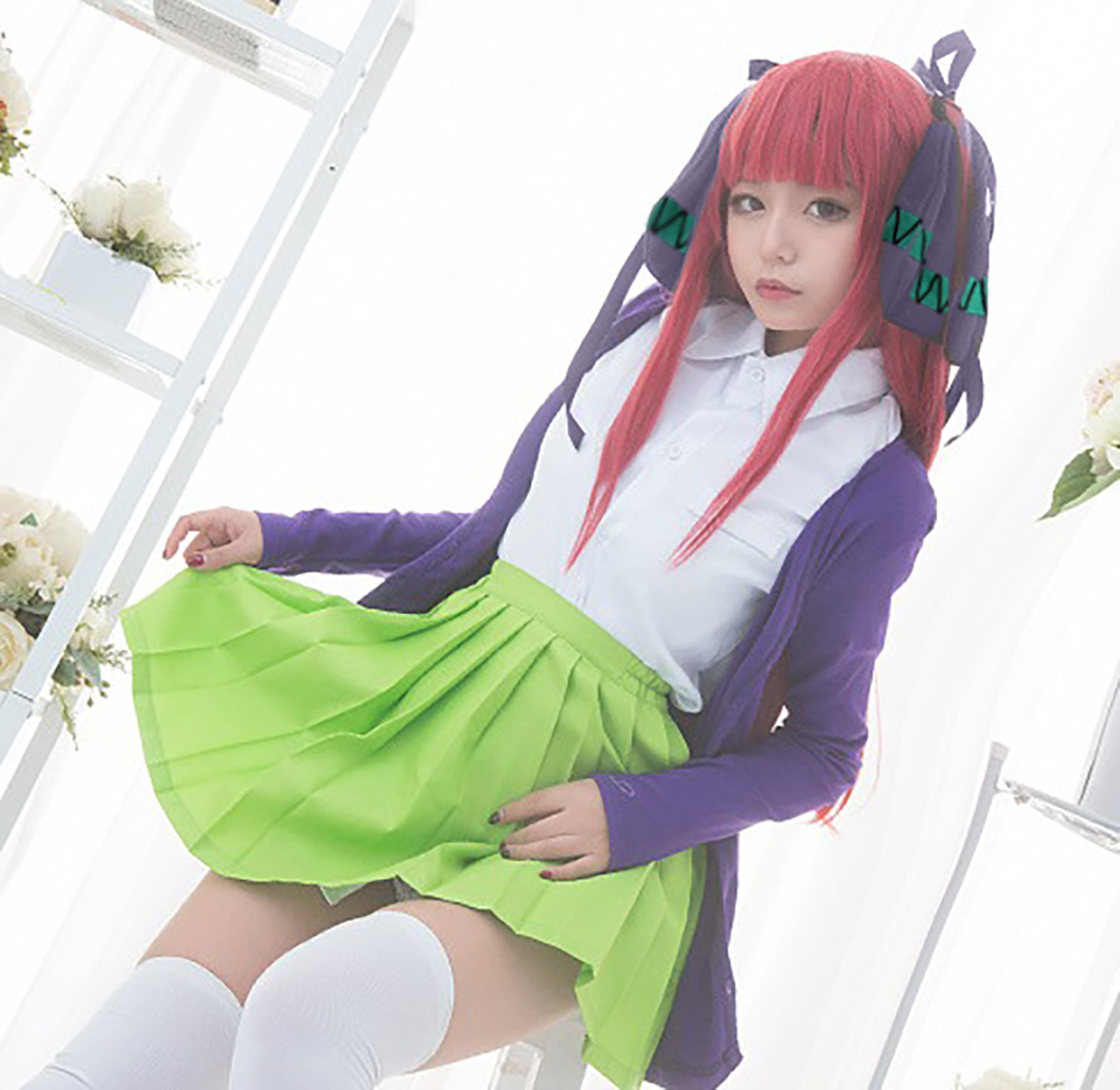 五等分の花嫁 中野二乃 風 制服 衣装 ごと嫁 ウィッグ付き – Milky 