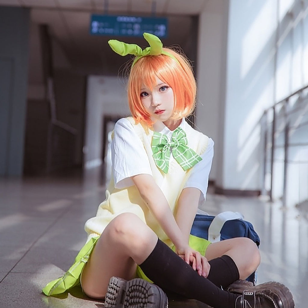 五等分の花嫁 中野四葉 コスプレ 旭高校制服 ウィッグ付き フルセット