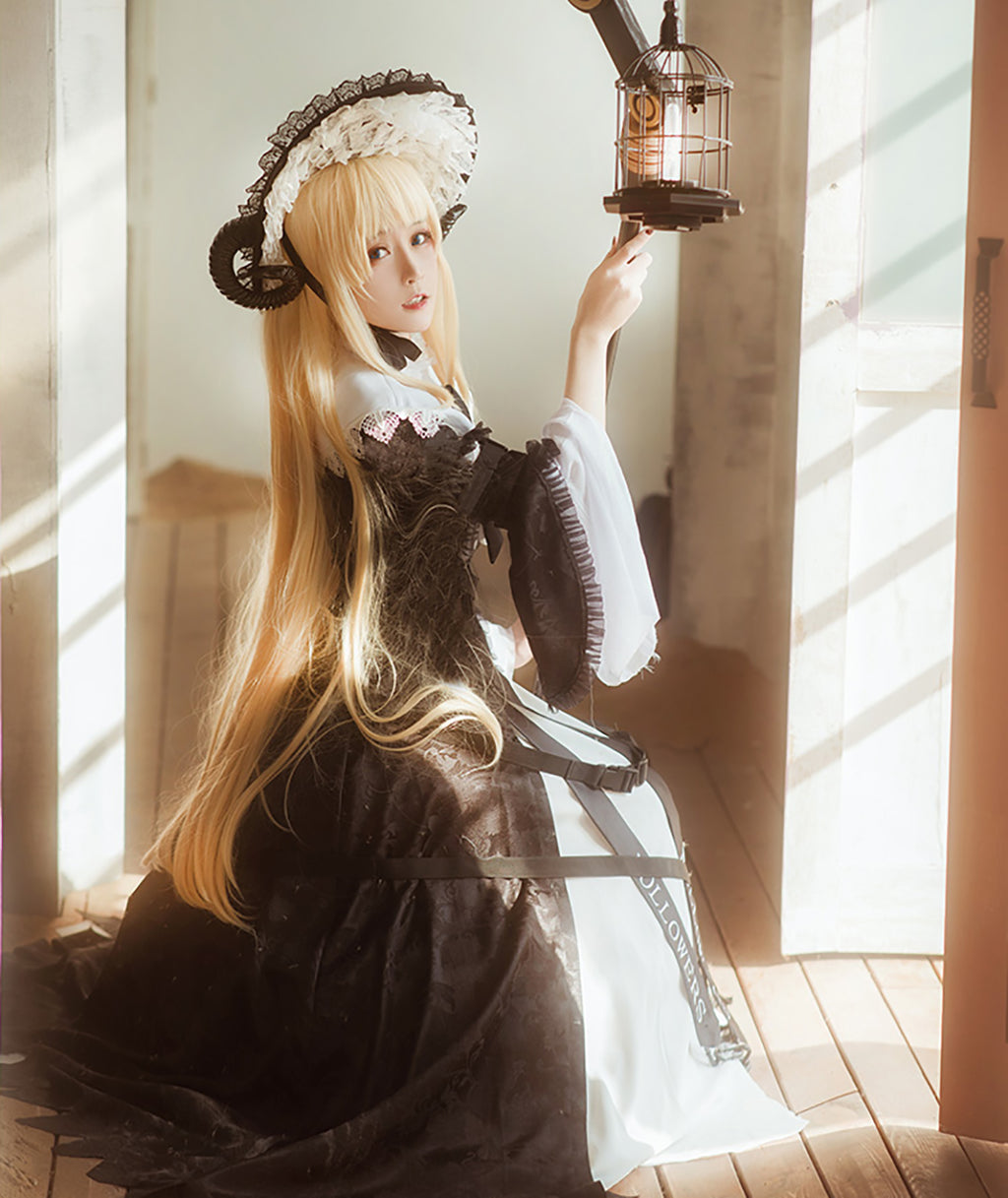 アークナイツ 明日方舟 ナイチンゲール コスプレ 衣装 挽歌 黒 ワンピース