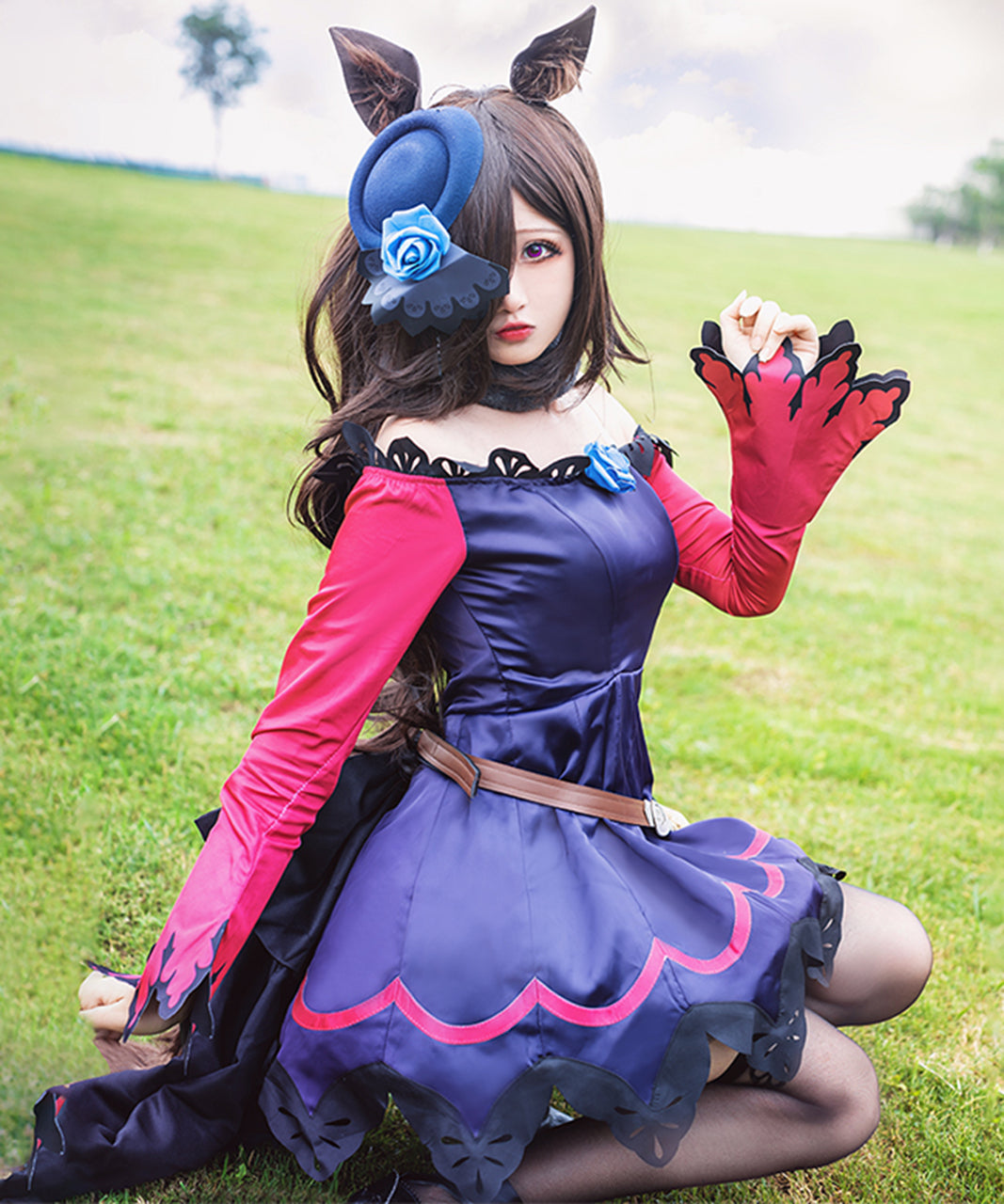 ウマ娘 プリティーダービー コスプレ ワンピース 勝負服 ライスシャワー