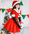 クリスマス用オーソドックスなサンタ衣装 ワンピース 正面写真
