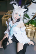尻尾&耳つき VTuber 白上フブキ コスプレ セット しらかみ ふぶき 衣装　コミケ