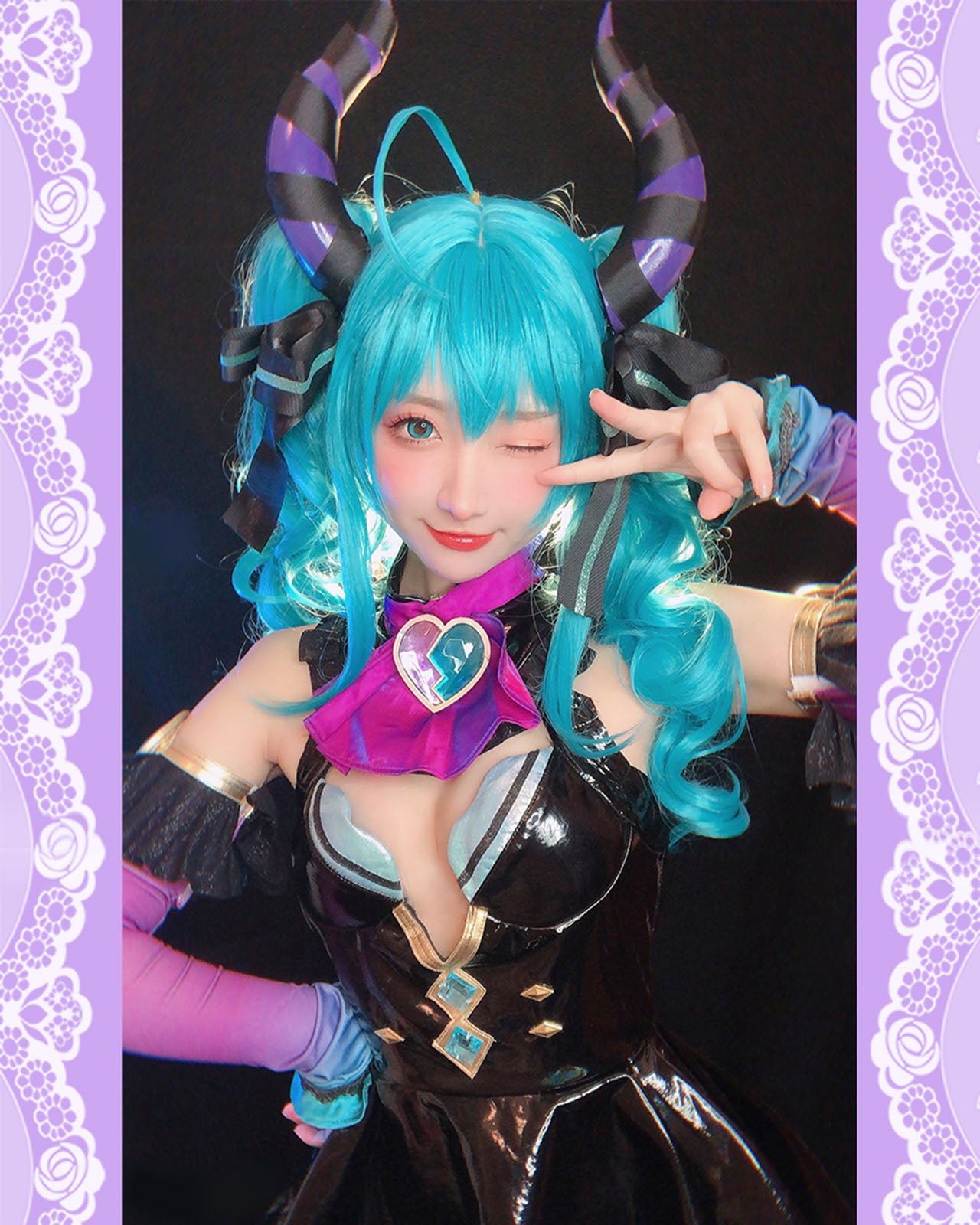 初音ミク 小悪魔 ヴィランver. Villain Miku コスプレ-