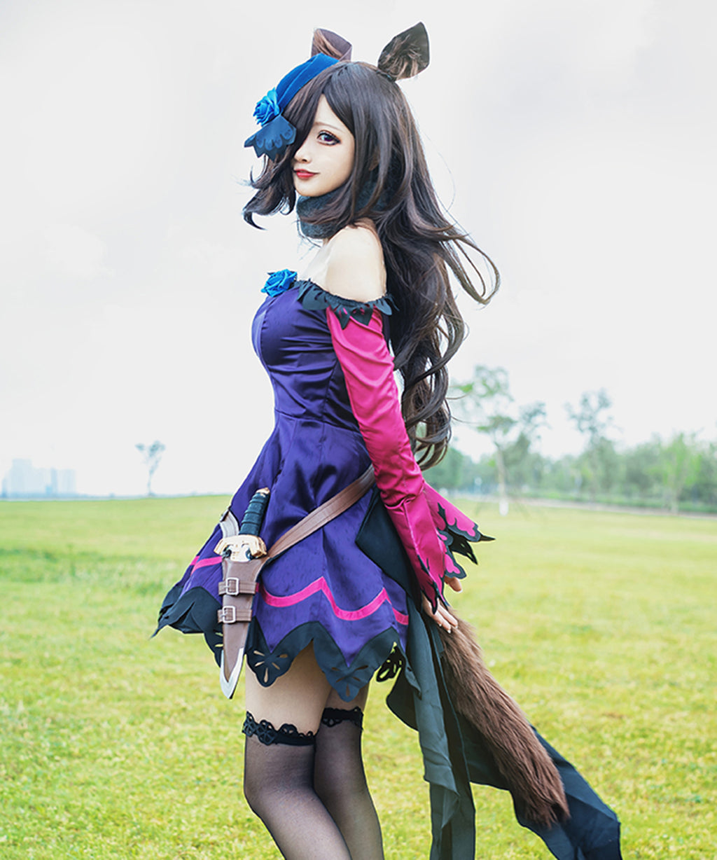 ウマ娘 プリティーダービー コスプレ ワンピース 勝負服 ライスシャワー