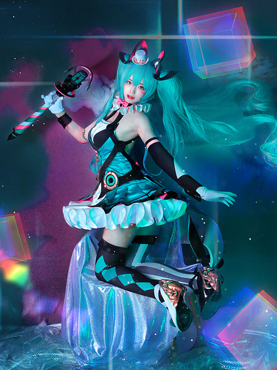 VOCALOID 初音ミク  マジカルミライ2019 ライブ 衣装 ワンピース ボーカロイド