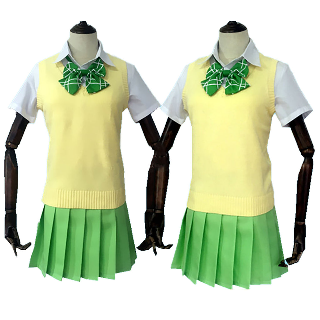 五等分の花嫁 中野 四葉 旭高校 制服コスプレ衣装 ごと嫁 ウィッグ付き