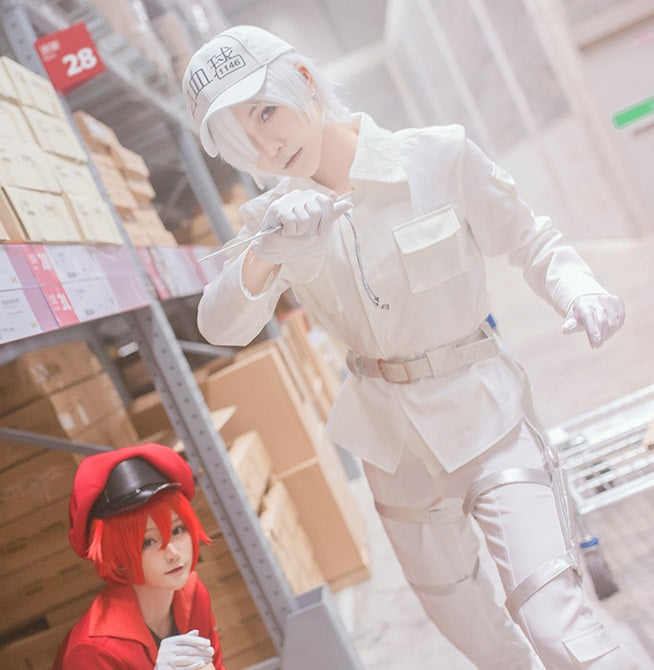 ウィッグ付 はたらく細胞 白血球  レセプター コスプレ 衣装