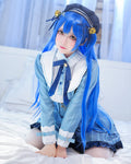 にじさんじ 天宮こころ コスプレ 衣装 水色　軍服
