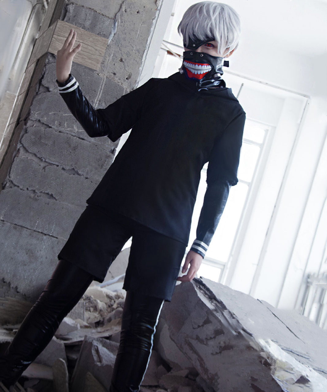 東京喰種 トーキョーグール 金木研 コスプレ  ウィッグ付き　Halloween　コスチューム　衣装