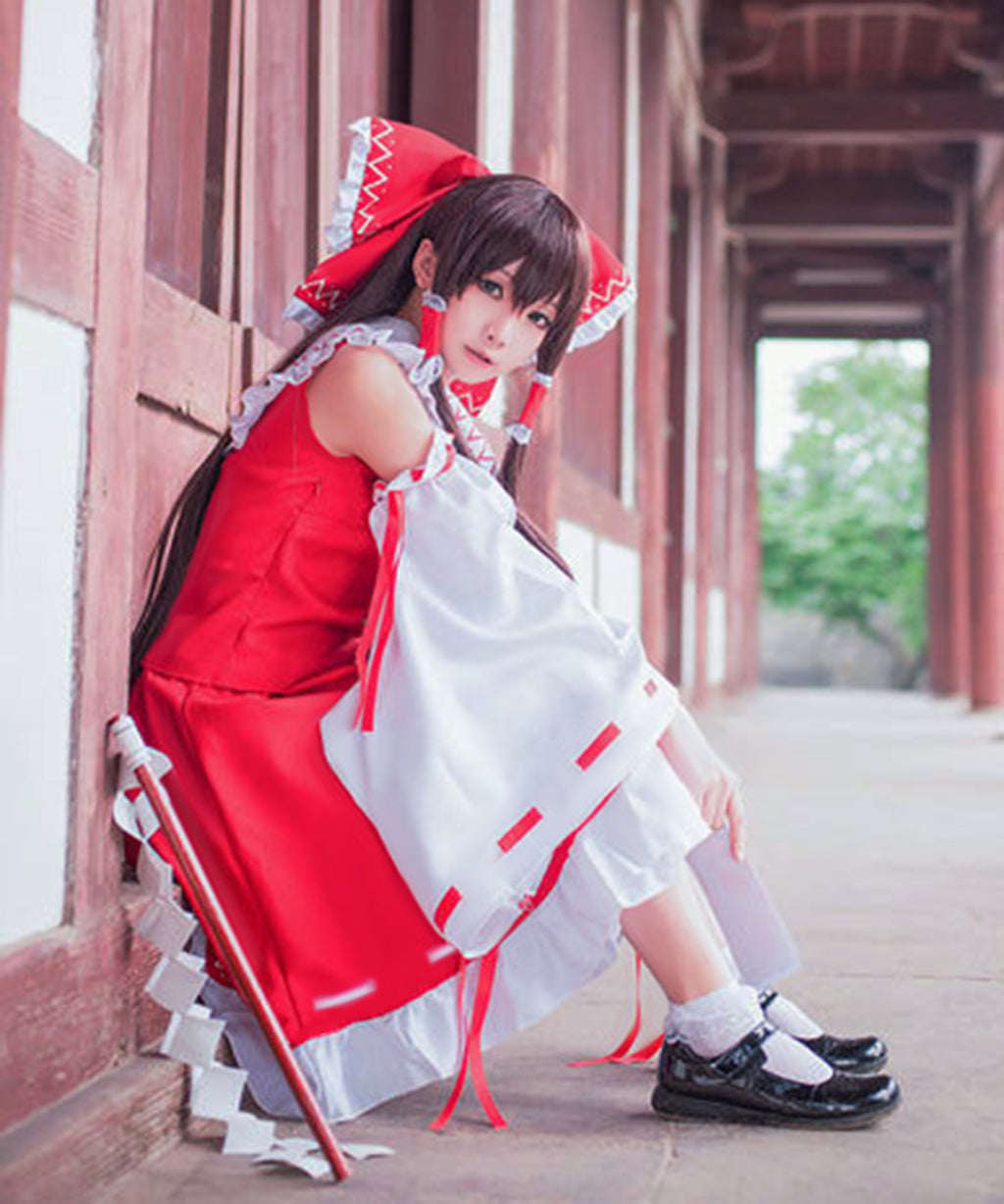 東方Project 博麗霊夢 コスプレ ワンピース 巫女衣装