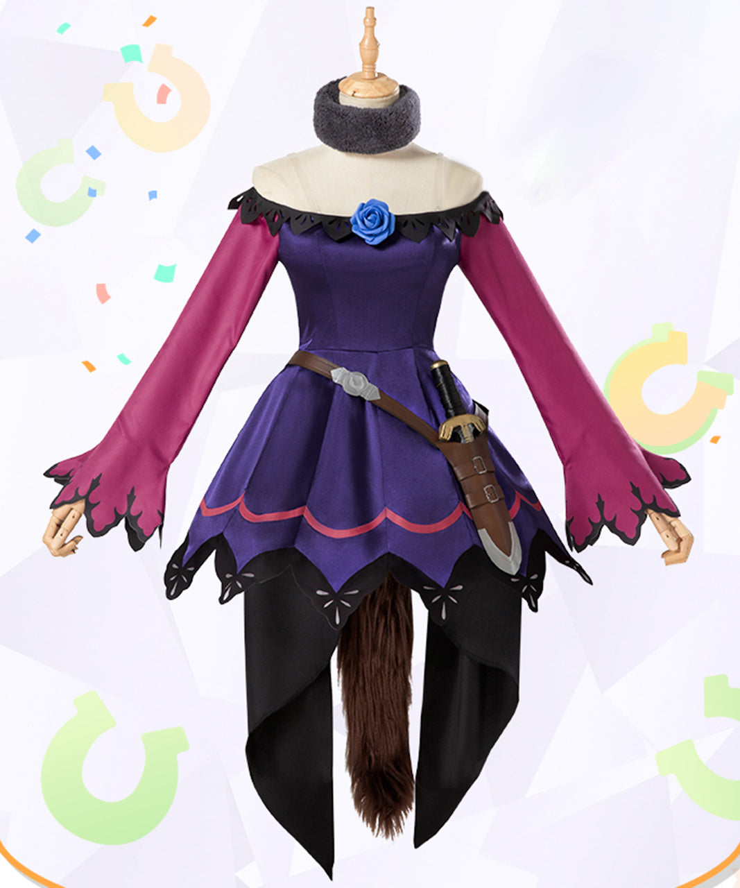 ウマ娘 プリティーダービー コスプレ ワンピース 勝負服 ライスシャワー