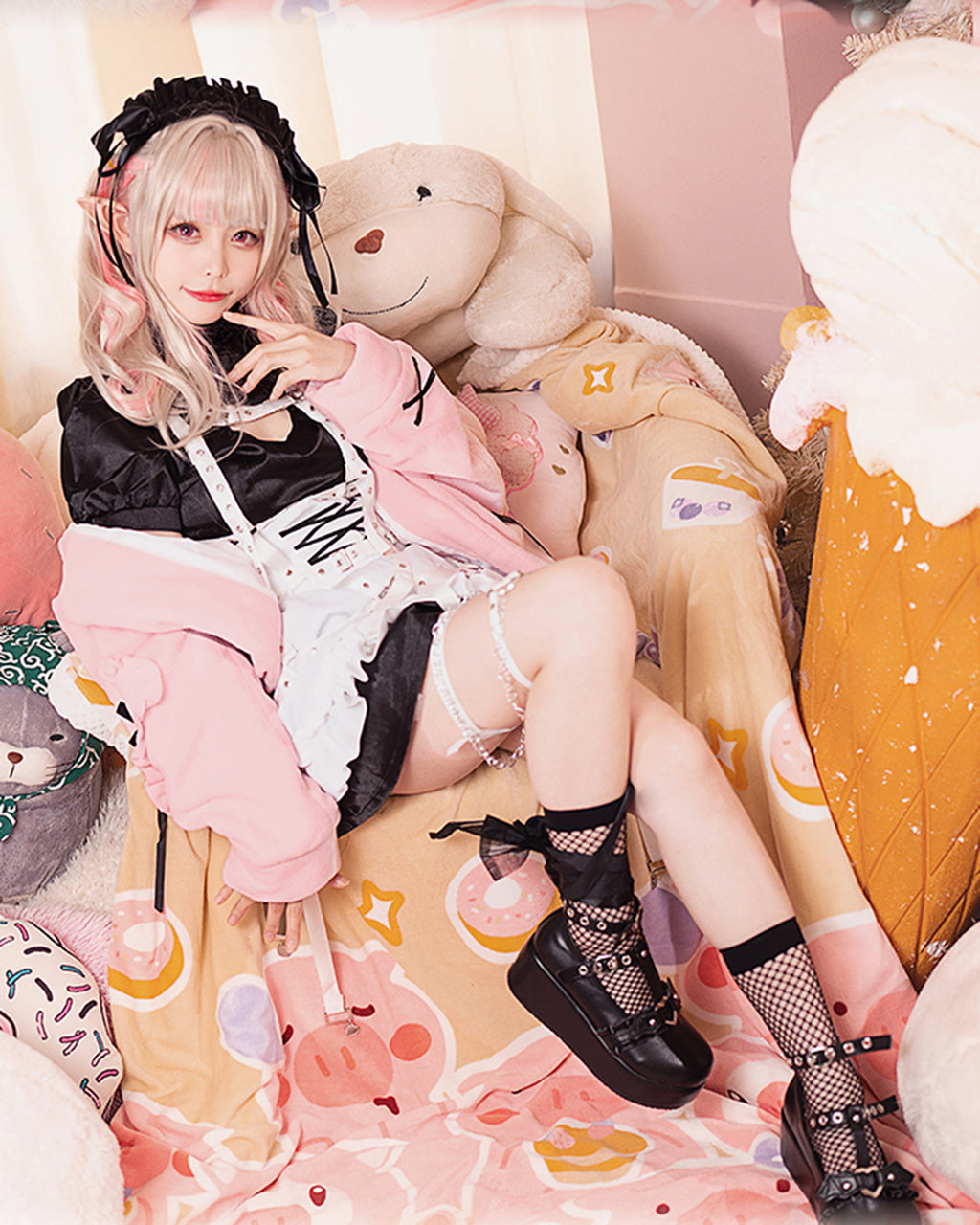 にじさんじ 魔界ノりりむ コスプレ バーチャル 地雷 サキュバス　ハロウィン　高品質　即納