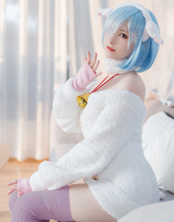 Re:ゼロから始める異世界生活 リゼロ レム 羊 もこもこワンピース ver. おおかみと七匹の子ヤギ ウィッグ付き