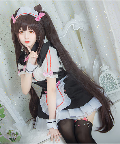 ネコぱら ショコラ バニラ  メイド コスプレ ウィッグ付き