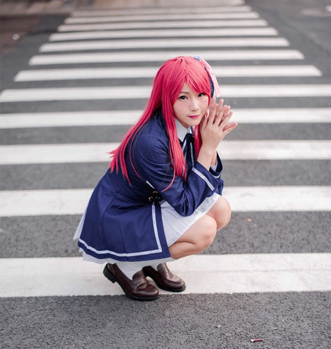 ウィッグ付★ ゾンビランドサガ 源 さくら コスプレ 制服 衣装