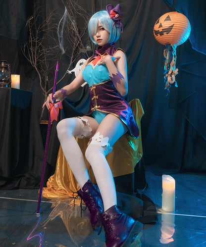 Re:ゼロから始める異世界生活　レム  コスプレ マジック  ウィッグ付き ハロウィン