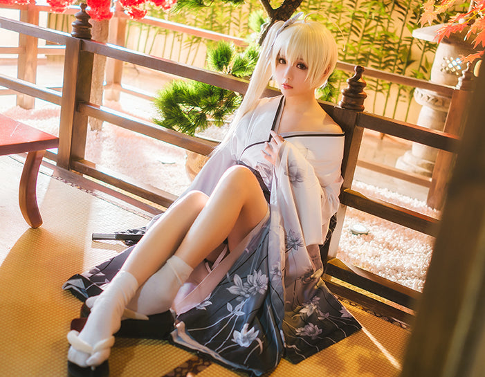 ウィッグ付 ヨスガノソラ 春日野穹 着物 白和服 コスプレ 衣装