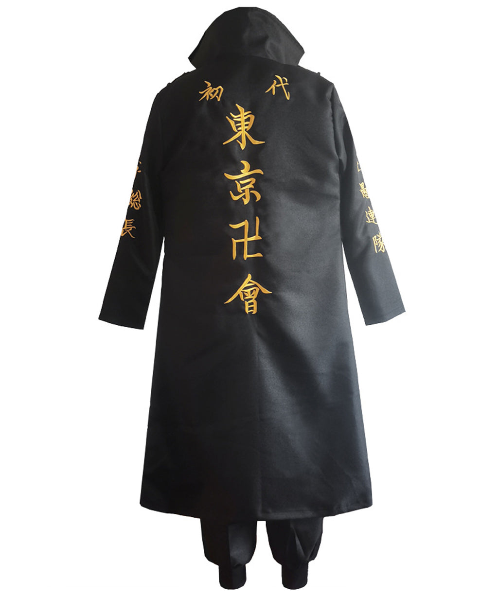 東京リベンジャーズ コスプレ 特攻服 背面デザイン ゴールド刺繍 ジャケット