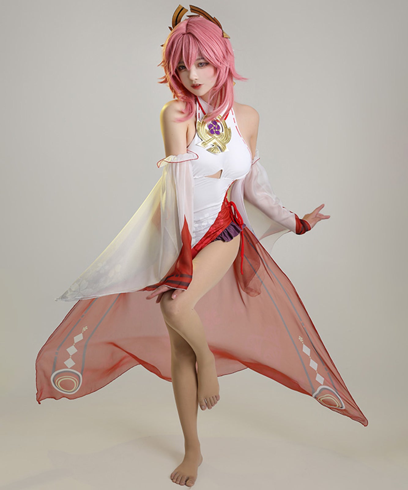 原神 八重神子 水着 コスプレ  衣装 Genshin 璃月七星 夏