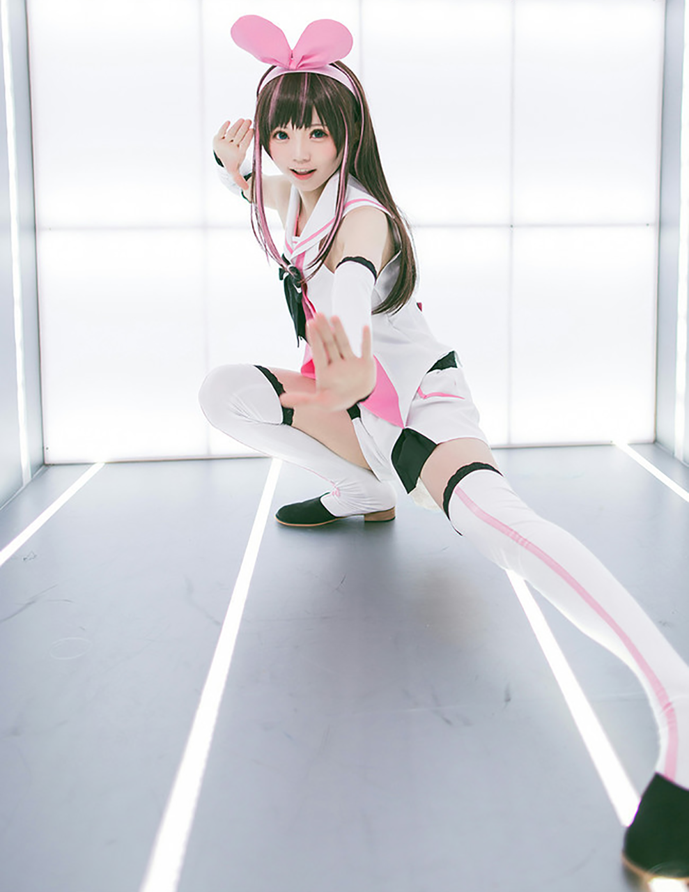 ウィッグ付き キズナアイ 風 コスプレ 衣装