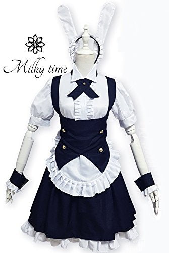 ご注文はうさぎですか? ごちうさ 風 うさ耳 カチューシャ付き メイド服 コスプレ 衣装